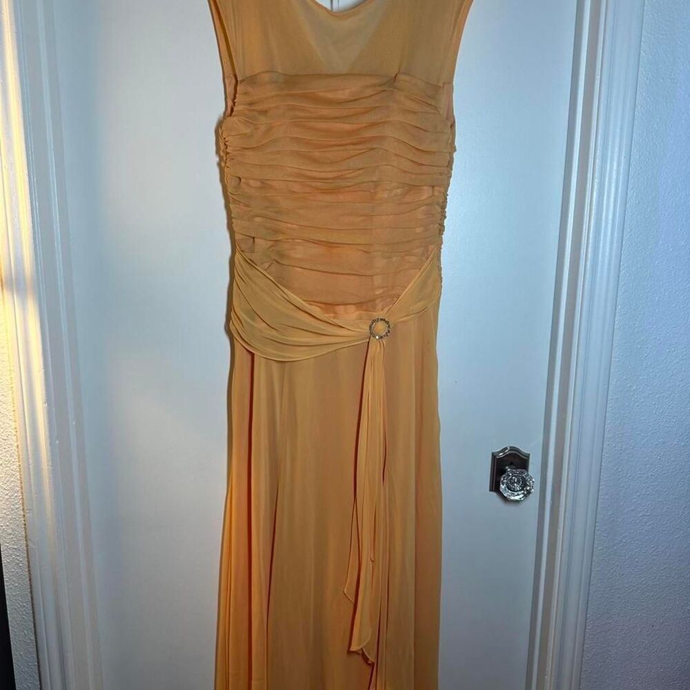 Unbranded Women's Orange and Yellow Dress